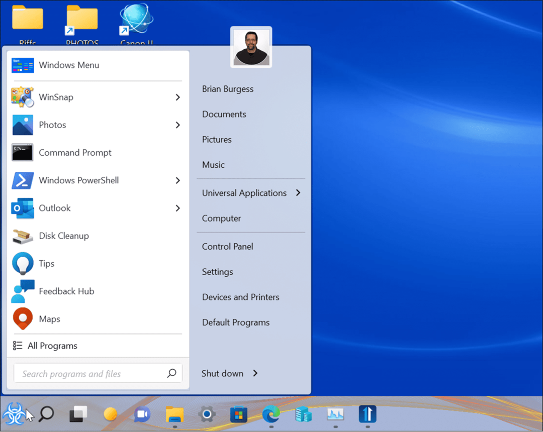 улучшить меню «Пуск» и панель задач Windows 11 с помощью «Пуск 11»