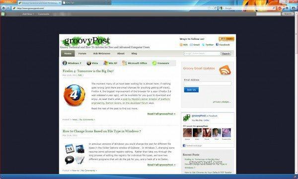 Firefox 4 новый пользовательский интерфейс и скорость