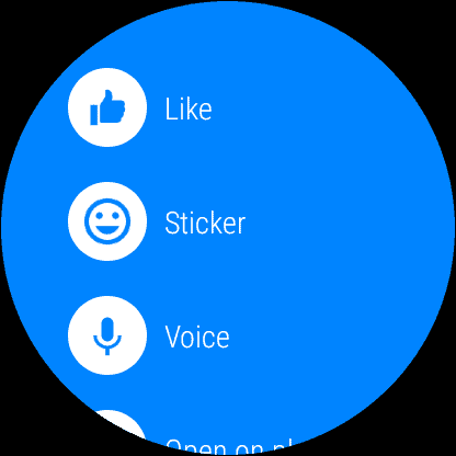 Facebook Messenger на Wear OS