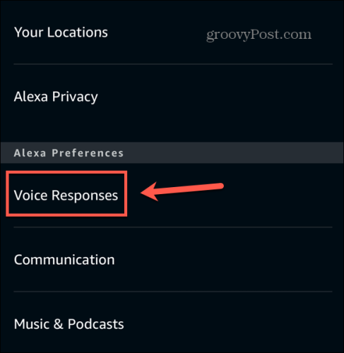 голосовой ответ приложения Alexa