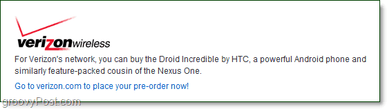 Verizon проходит на Nexus One, запускает Droid Incredible [groovyNews]