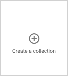 кнопка создания коллекции google +