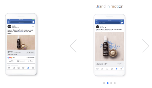 Творческий магазин Facebook представил новый производственный подход под названием «Создавай для преобразования». фреймворк для добавления легкого движения к неподвижным изображениям для создания более убедительных и эффективных объявления с прямым откликом.