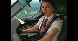 Успех турецких женщин во всех сферах вновь проявил себя! Турецкая женщина-пилот...