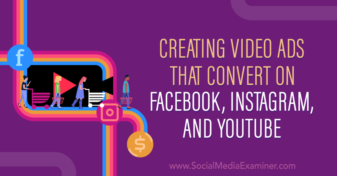 Создание видеообъявлений, которые конвертируются в Facebook, Instagram и YouTube с использованием идей Мэтта Джонстона из подкаста по маркетингу в социальных сетях.