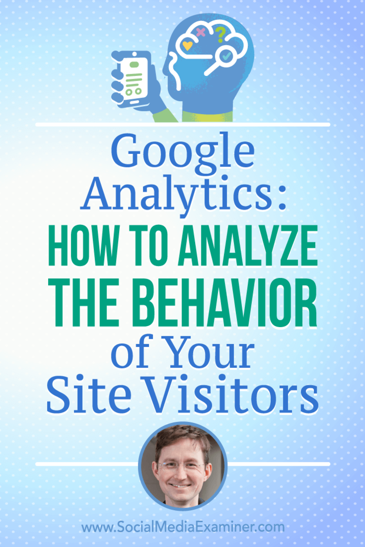 Google Analytics: Как анализировать поведение посетителей вашего сайта с комментариями Энди Крестодина в подкасте по маркетингу в социальных сетях.