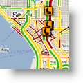 Google Maps Live Traffic для артериальных дорог