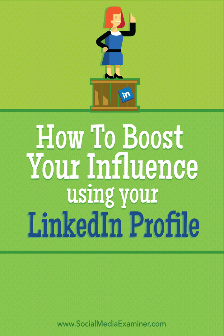 Как повысить свое влияние с помощью профиля в LinkedIn: специалист по социальным сетям