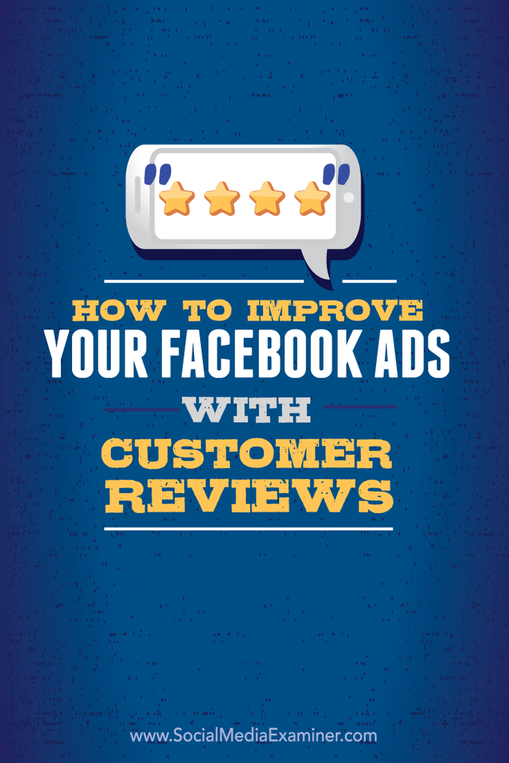 Как улучшить свою рекламу в Facebook с помощью отзывов клиентов: специалист по социальным медиа