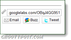 кнопка Google URL