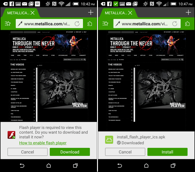 Сделать Flash Player работать на Android 5.0 Lollipop