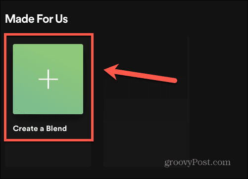 Spotify создать смесь