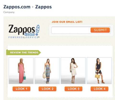 контент только для фанатов zappos