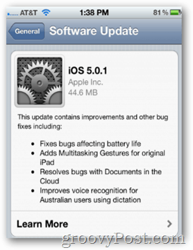 Apple выпускает iOS 5.0.1 со смешанными реакциями