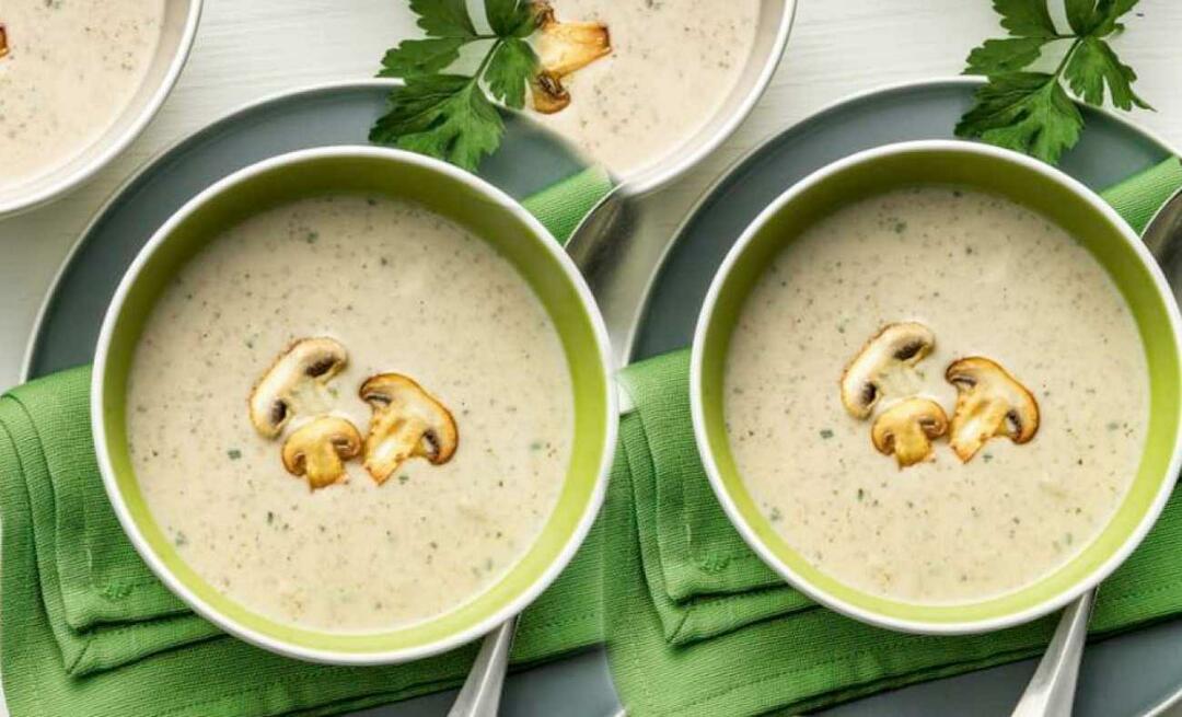 Вкусный рецепт сливочно-грибного супа от Гюзиде Мерджан! Лечебный грибной суп