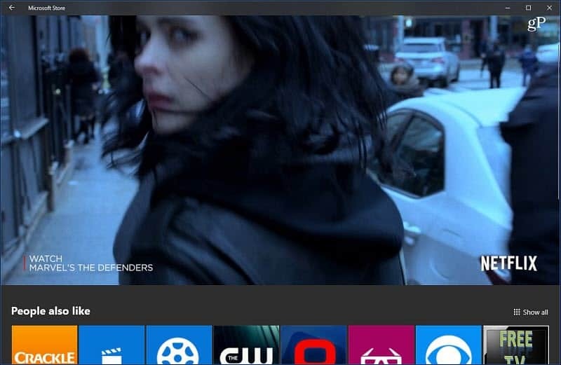 Windows 10 Microsoft Store Video Autoplay Netflix приложение