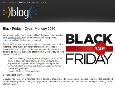 черная пятница блог