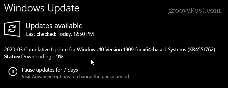 KB4451762 для Windows 10 1903 и 1909