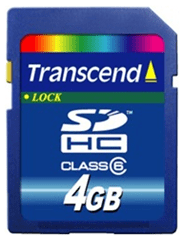 Карта памяти Transcend SDHC Security Digital High Capacity 4GB