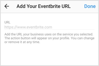 Добавить URL-адрес учетной записи или страницы стороннего приложения
