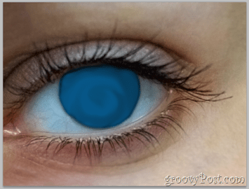 Основы Adobe Photoshop - цвет пятна человеческого глаза