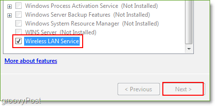 Снимок экрана: Windows Server 2008 включает функцию беспроводной локальной сети