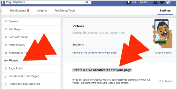 Facebook Live Creative Kit для страницы