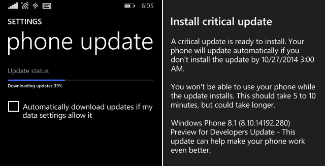 Доступна критическая версия Windows Phone 8.1 в программе предварительного просмотра для разработчиков