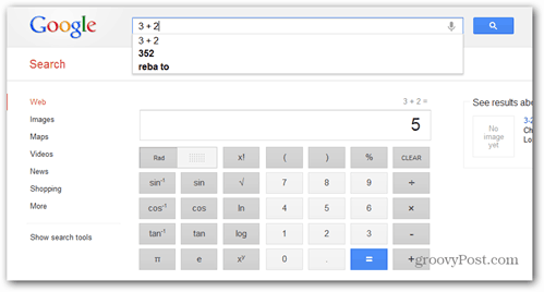 Google Search имеет встроенный научный калькулятор