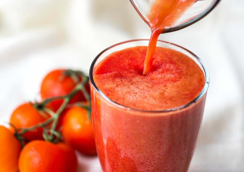 стакан томатного сока снимает воспаление в организме