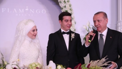 Президент Эрдоган стал свидетелем свадьбы в Кайсери