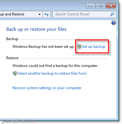 Windows 7 Backup - настройка резервного копирования