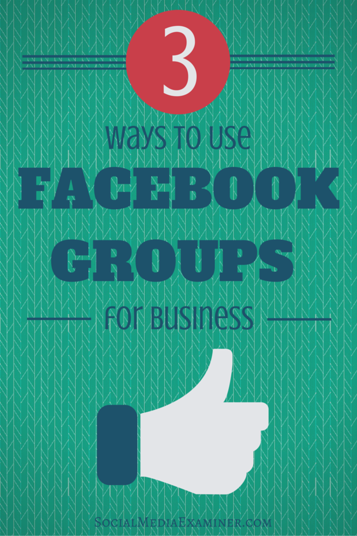3 способа использования групп Facebook для бизнеса: Social Media Examiner