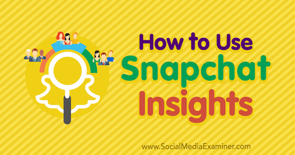 Как использовать Snapchat Insights: Social Media Examiner