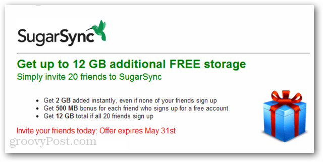 SugarSync: получите до 12 ГБ свободного места до 31 мая