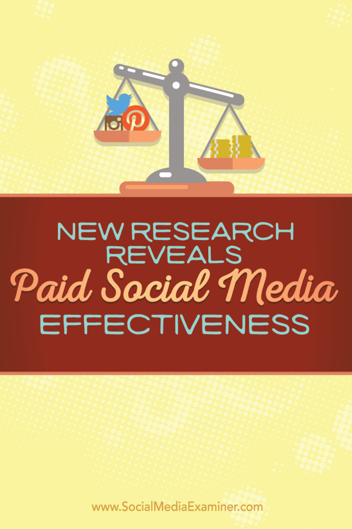 Новое исследование показывает эффективность платных социальных сетей: специалист по социальным медиа