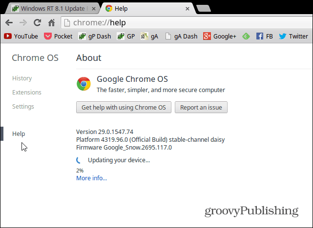 Как вручную обновить Google Chromebook