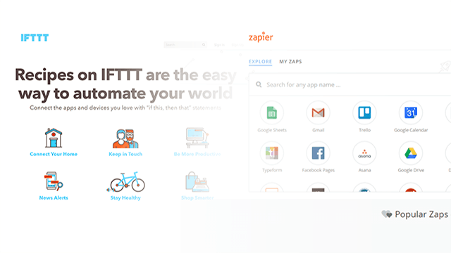 IFTTT Zapier Задачи Автоматизация Smart Time Cloud Computing Цифровой студент университета