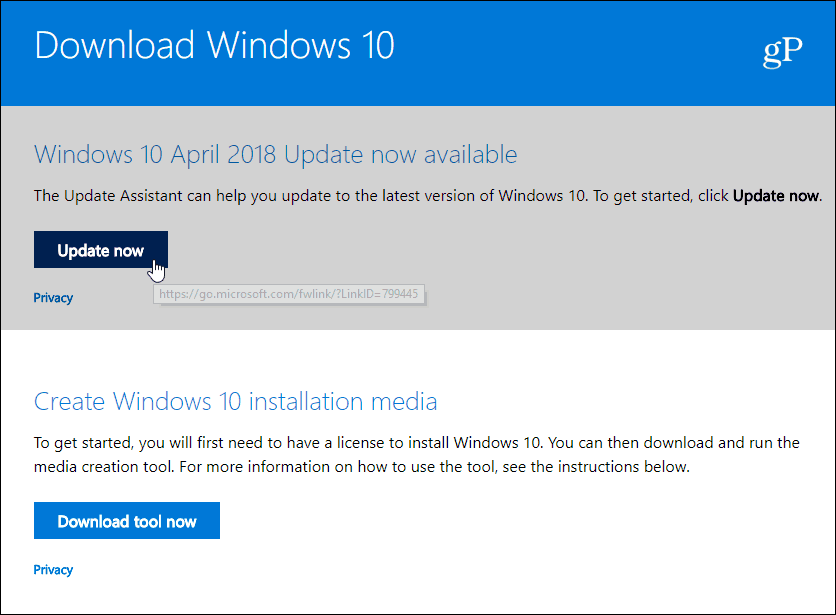 Скачать Windows 10 Апрель 2018 Обновление