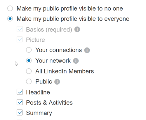 Убедитесь, что настройки вашего профиля в LinkedIn позволяют всем видеть ваши общедоступные сообщения.