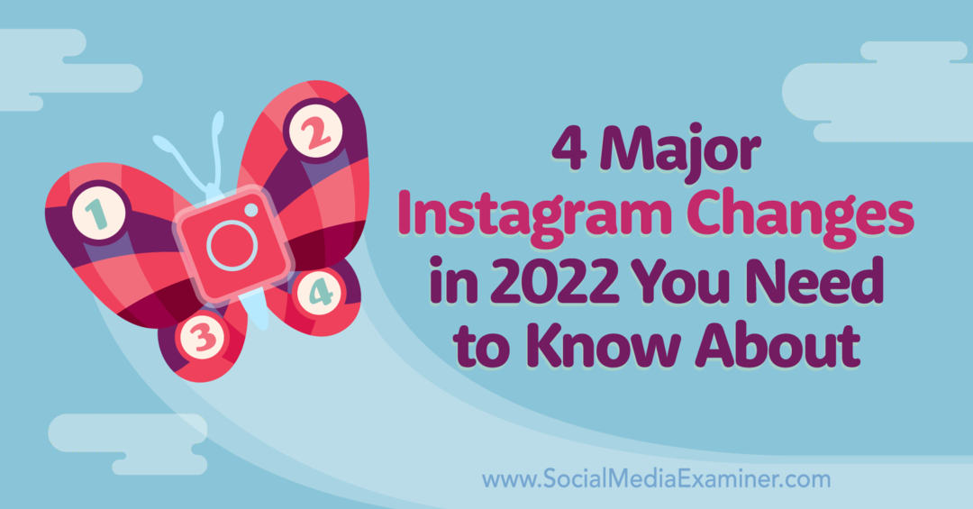 4 основных изменения в Instagram в 2022 году, о которых вам нужно знать, Марли Броуди, Social Media Examiner.
