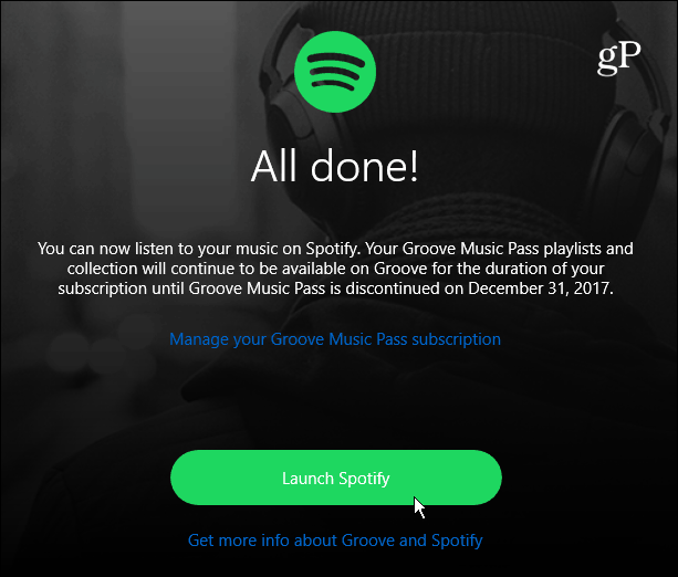 5 Move Finished Launch Spotify