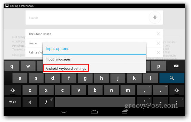 Настройки клавиатуры Android