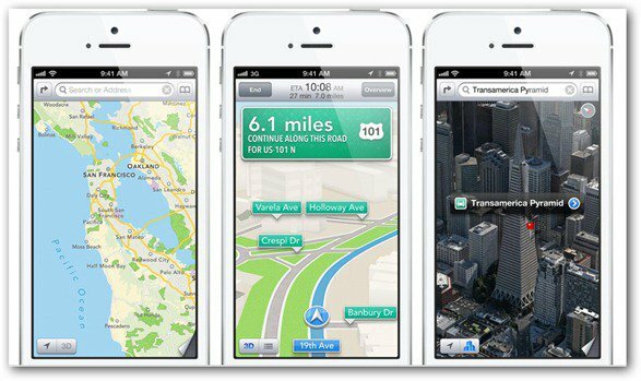 Apple перечисляет доступность функции iOS 6