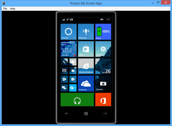 Windows Phone 8.1 позволяет проецировать экран на ПК