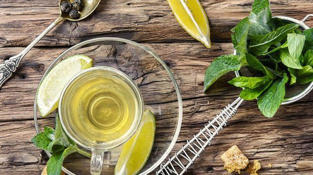 Рецепт зеленого чая с лимоном