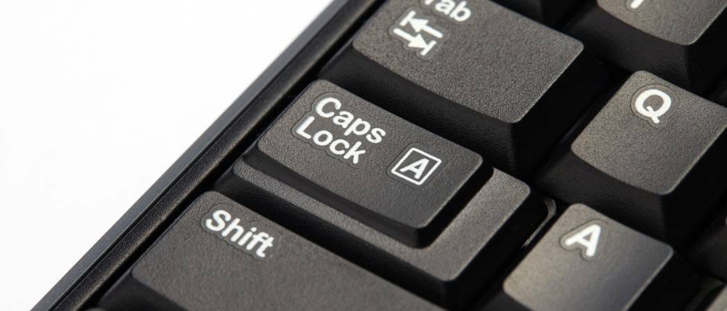 Как использовать клавишу Shift для отключения Caps Lock