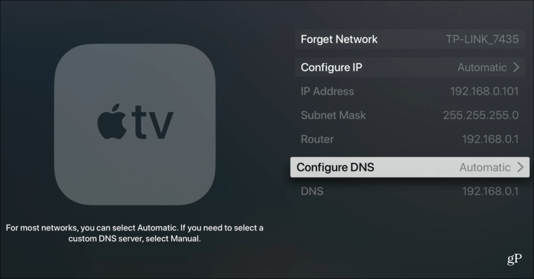 Как изменить настройки DNS на вашем Apple TV