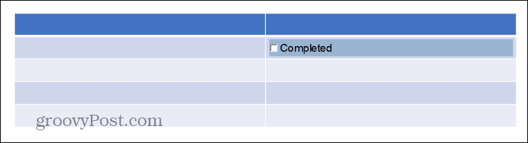 флажок «Завершено» в PowerPoint