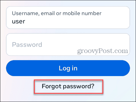 Измените или сбросьте свой пароль Instagram